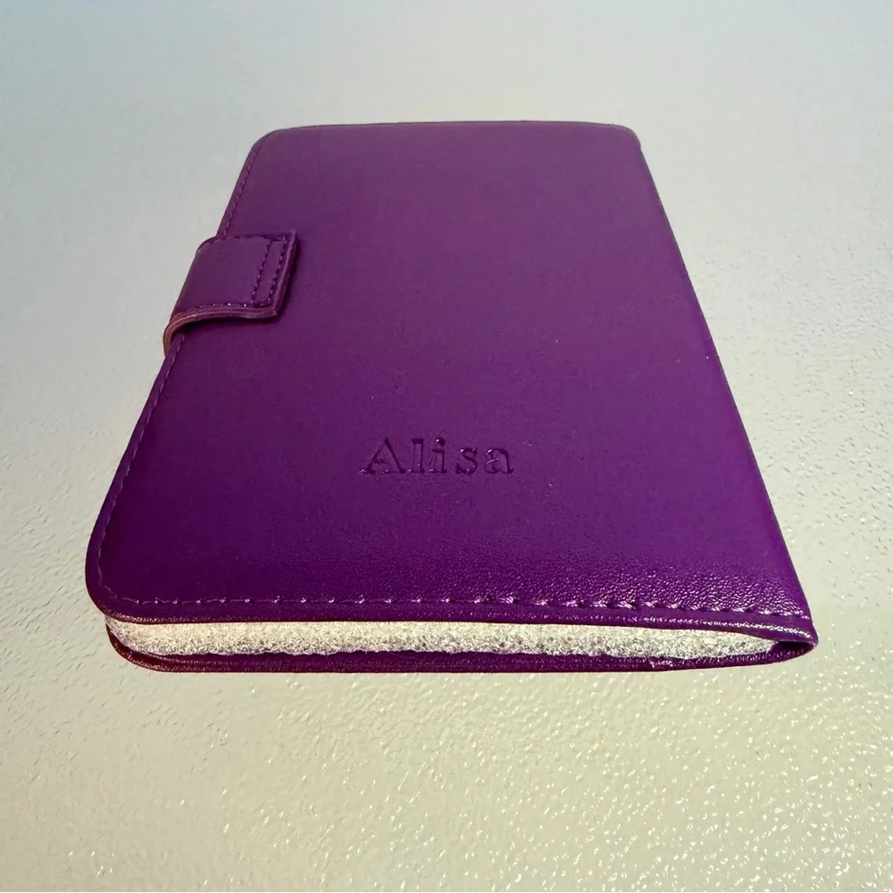 Purple Alisa RFID Passport Travel Bifold Wallet - Picture 7 of 7